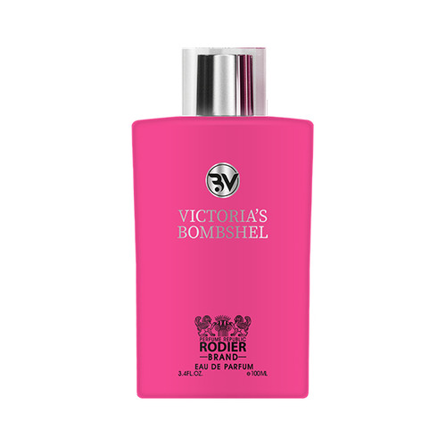 عطر زنانه رودیر مدل VICTORIA’S BOMBSHEL با رایحه خنک و میوهای - شیشه شفاف الهامگرفته از ویکتوریا سکرت Bombshell